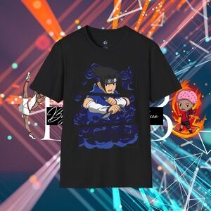 Sasuke Black Graphic Otaku T-Shirt